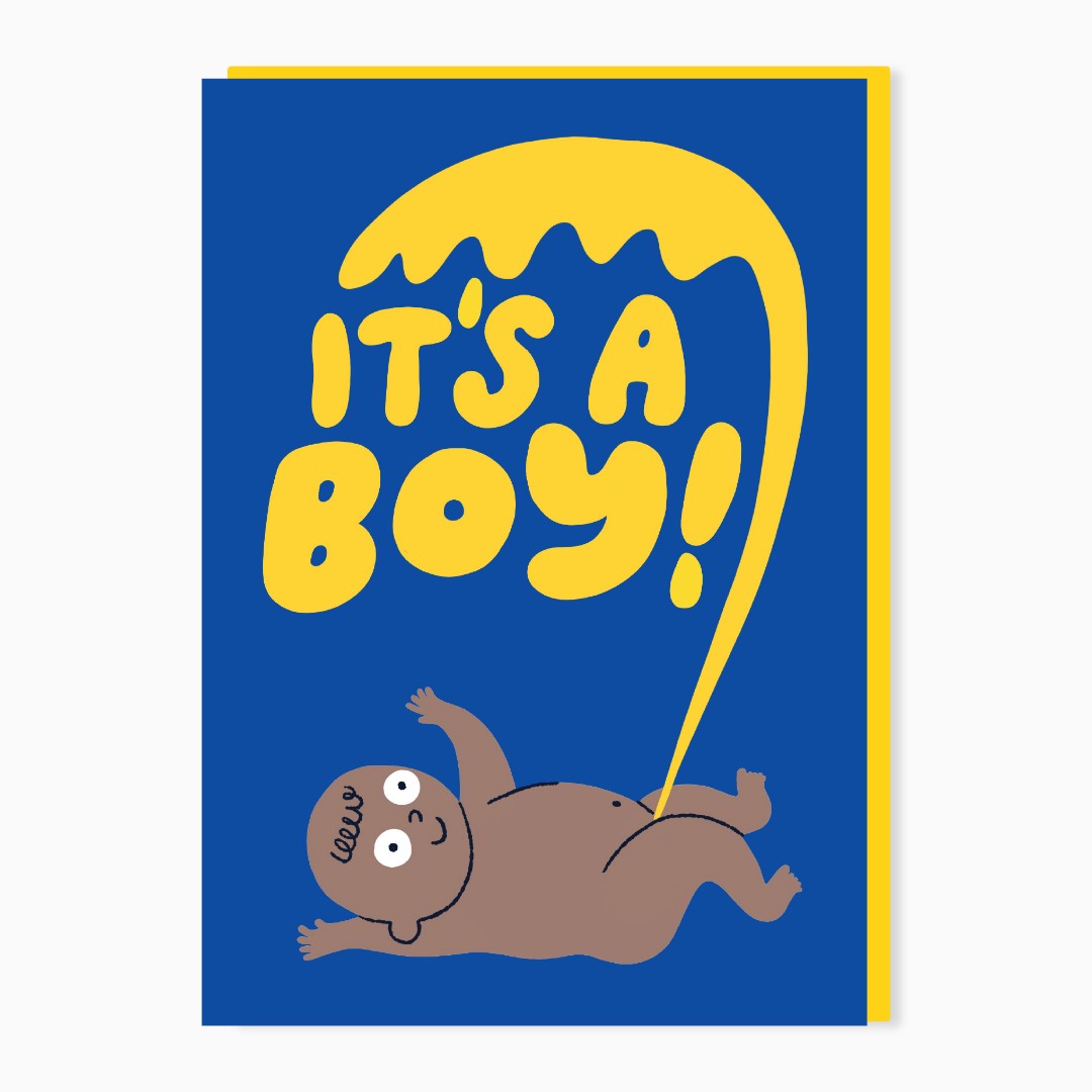 SW280-Stoats & Weasels-It'S A Boy-Card-