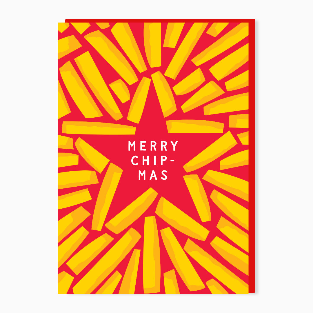SW529-Stoats & Weasels-Merry Chipmas-Xmas Card-