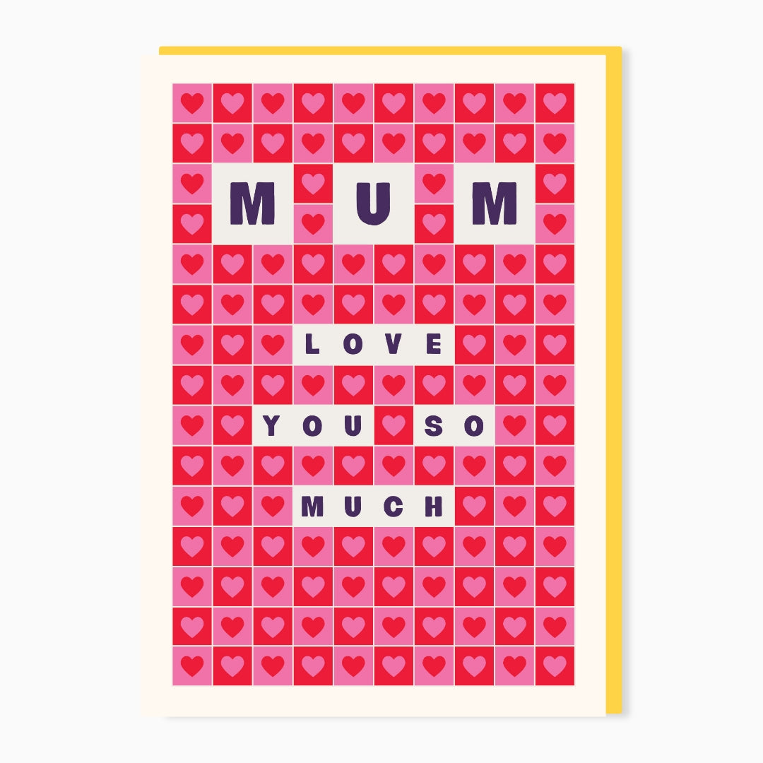 SW662-Stoats & Weasels-Mum Hearts-Card-