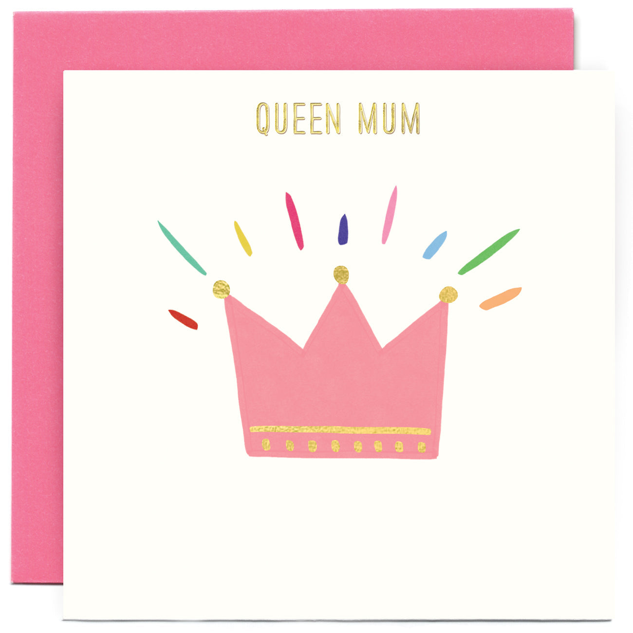 SKETCHM2402-Susan O'Hanlon-Pink Crown Queen Mum-Card-
