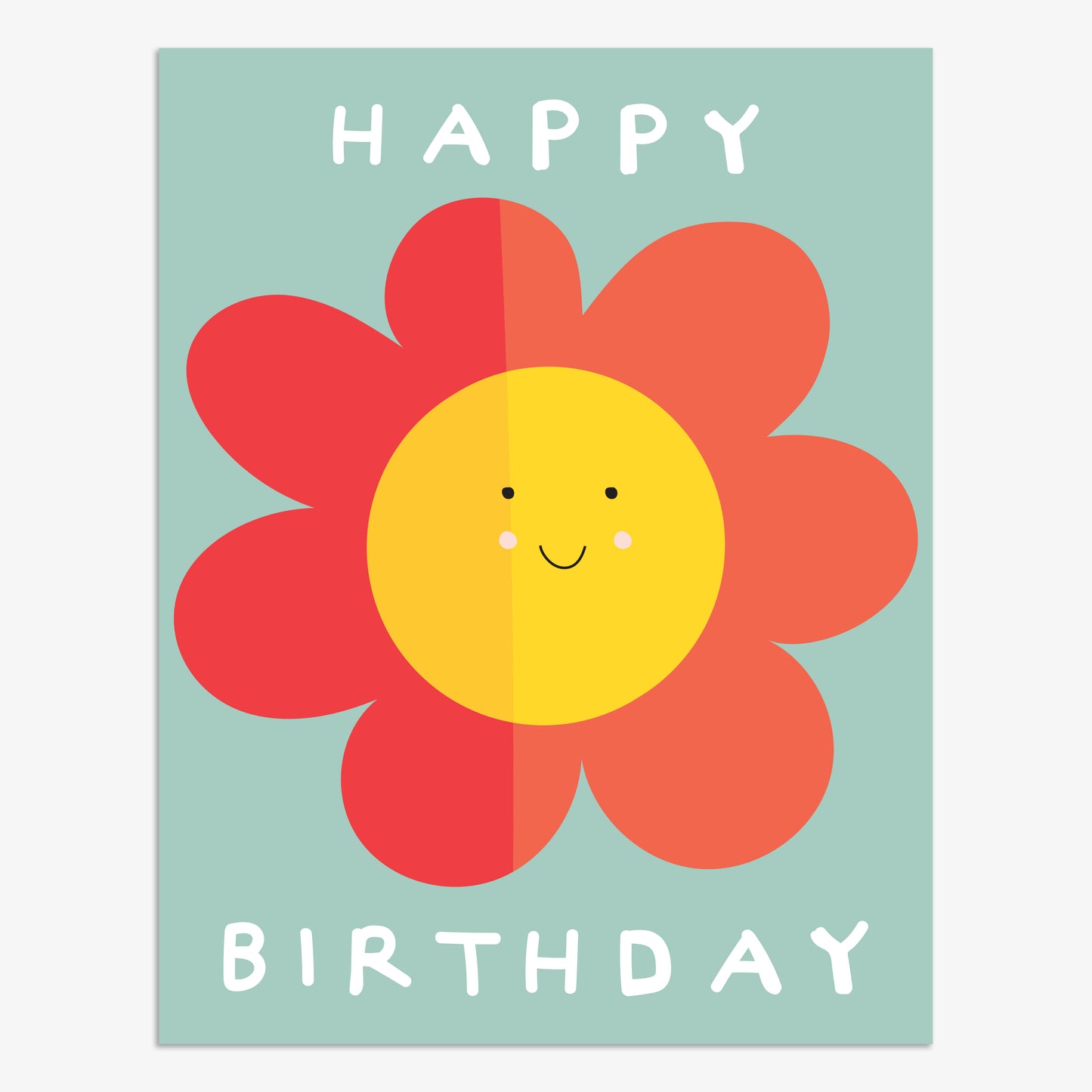 BP043-Think of Me-Happy Birthday Flower-Card-Boop