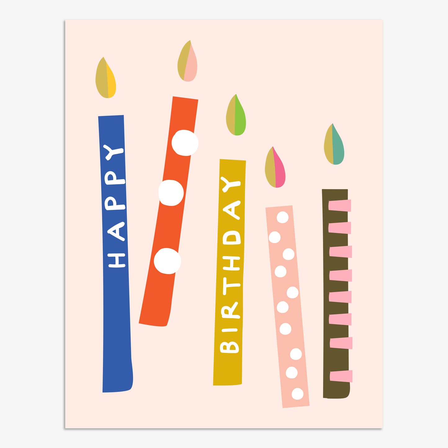 BP048-Think of Me-Happy Birthday Candles-Card-Boop