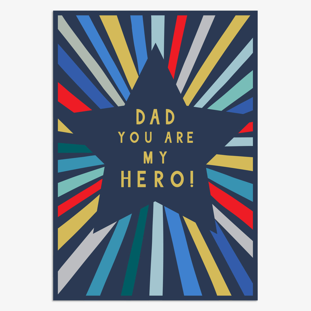 FDR043-Think of Me-Dad You Are My Hero-Card-
