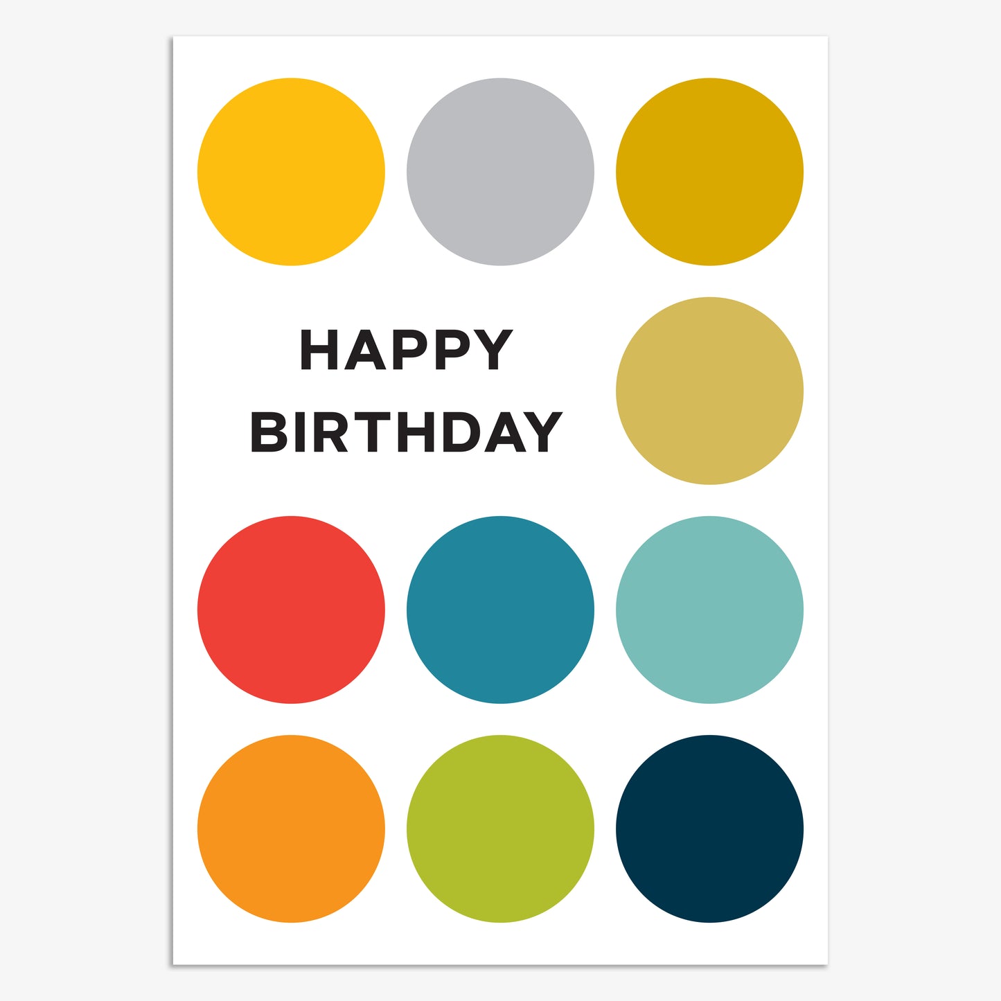 HWL062-Think of Me-Happy Birthday Spots-Card-Howl