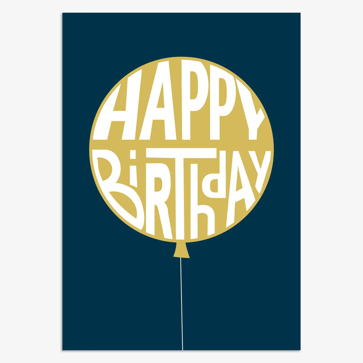 HWL069-Think of Me-Happy Birthday Balloon-Card-Howl