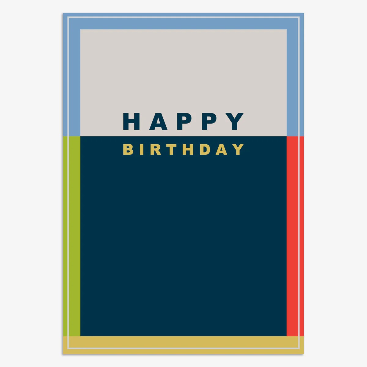 HWL074-Think of Me-Happy Birthday Block-Card-Howl