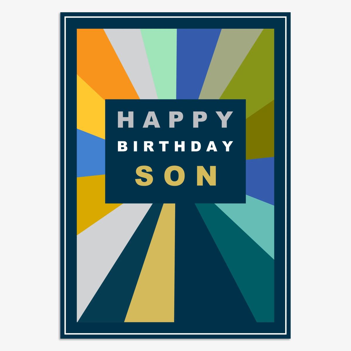 HWL077-Think of Me-Happy Birthday Son-Card-Howl