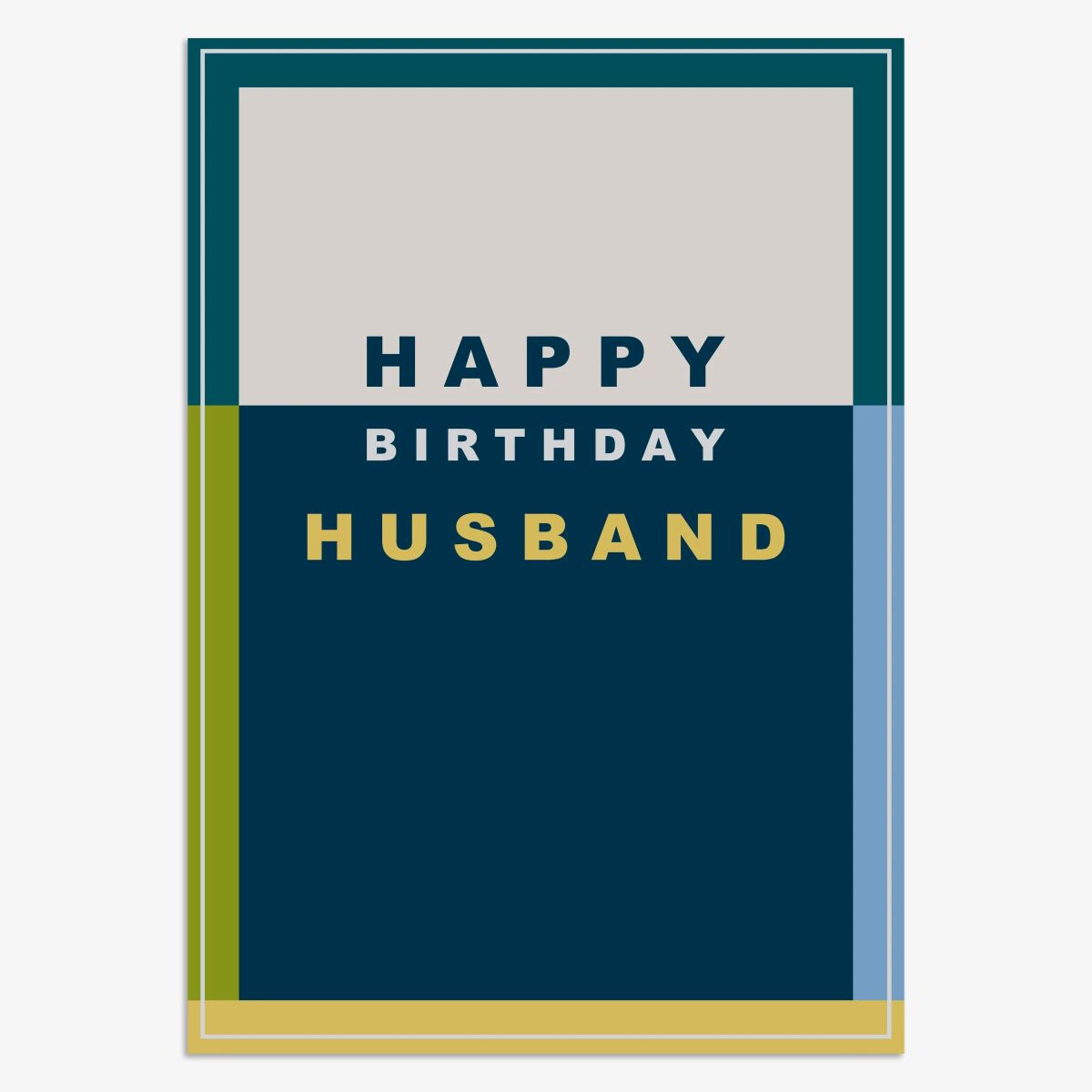 HWL078-Think of Me-Husband Happy Birthday-Card-Howl