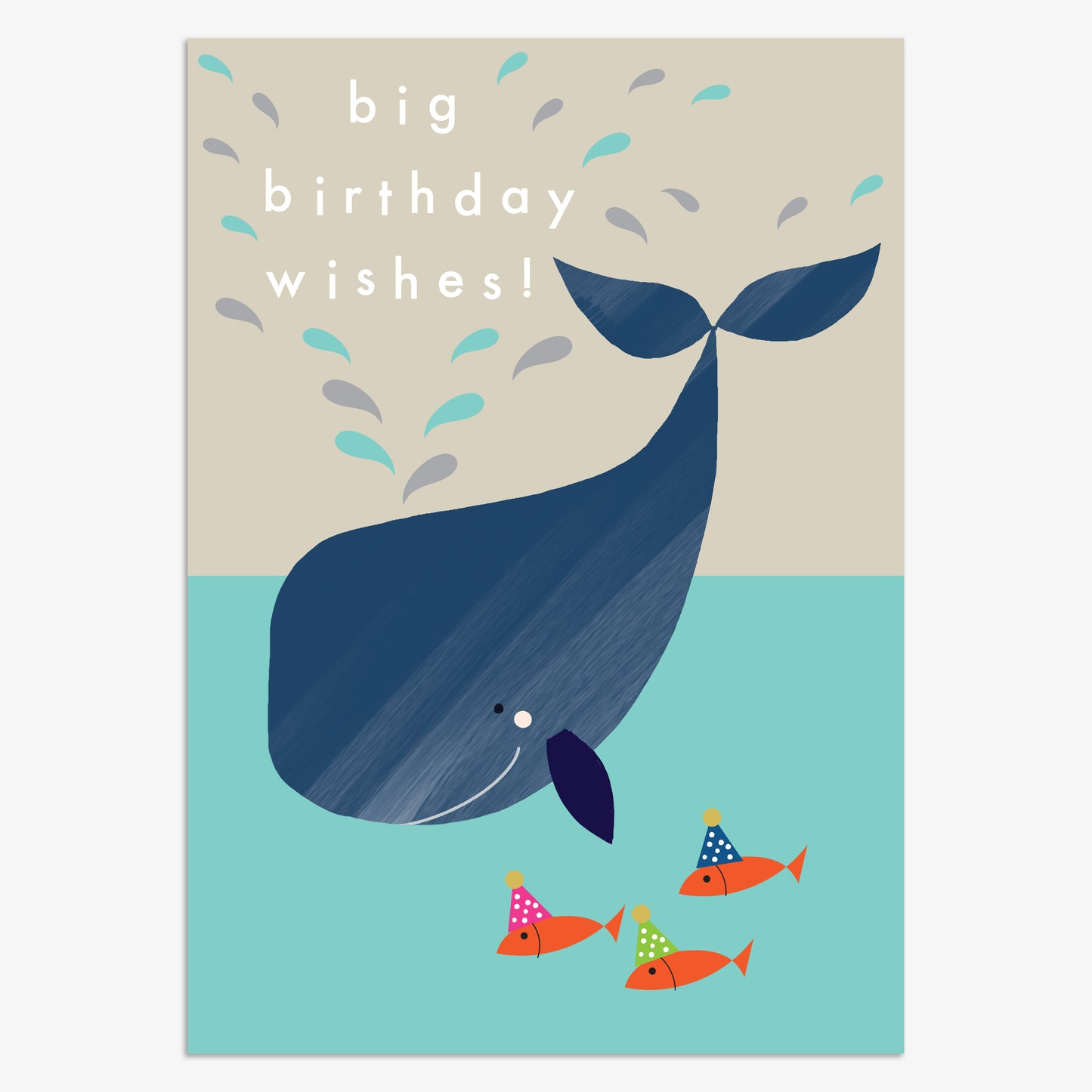 KIN065-Think of Me-Big Birthday Wishes-Card-Kind