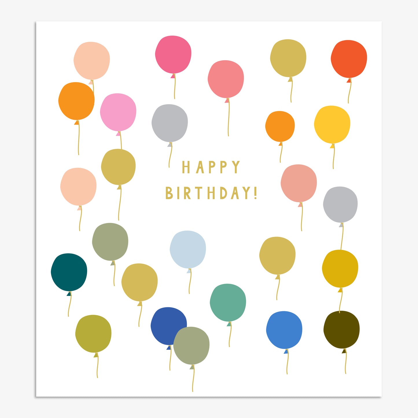 LK026-Think of Me-Happy Birthday Balloons-Card-Lark