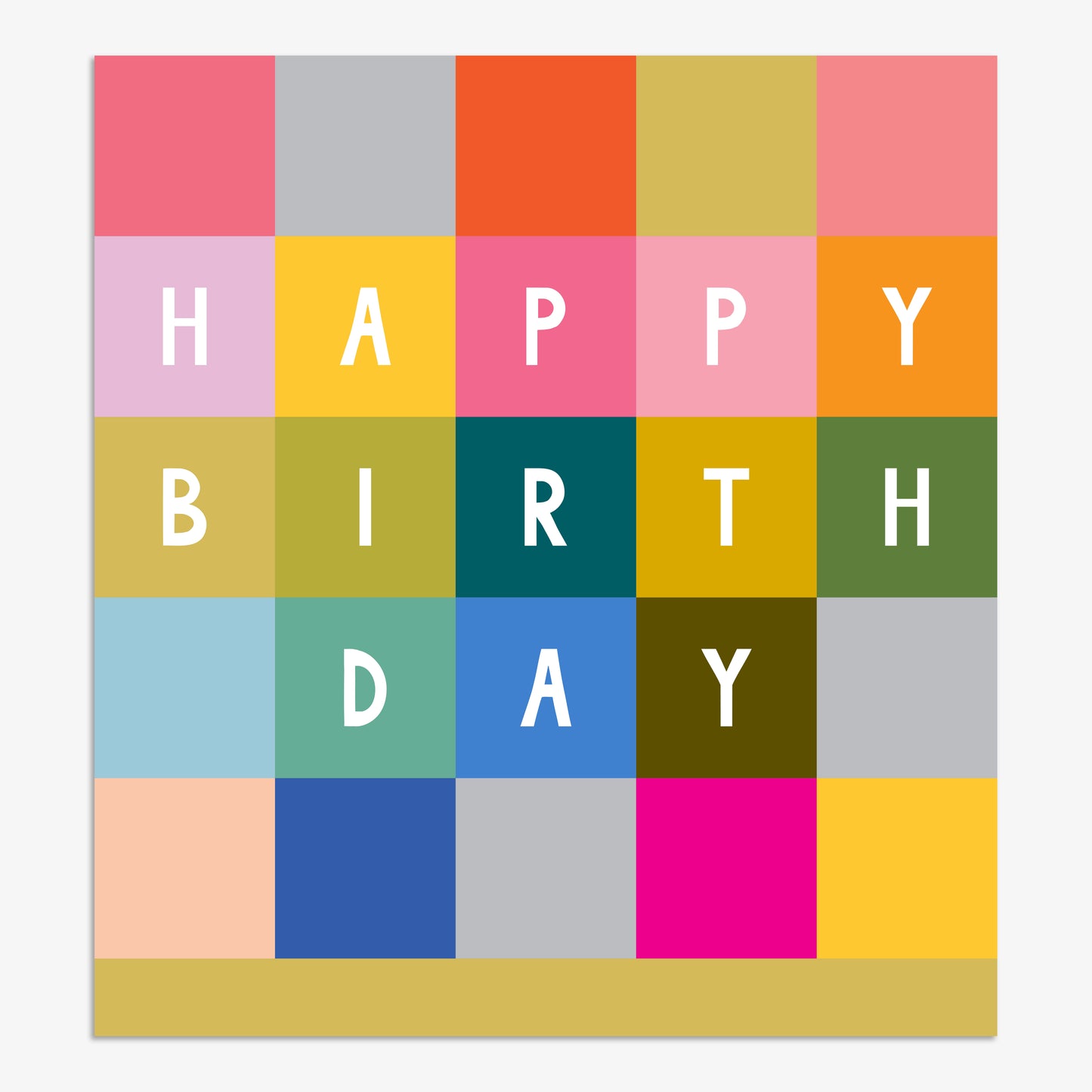 LK027-Think of Me-Happy Birthday Blocks-Card-Lark