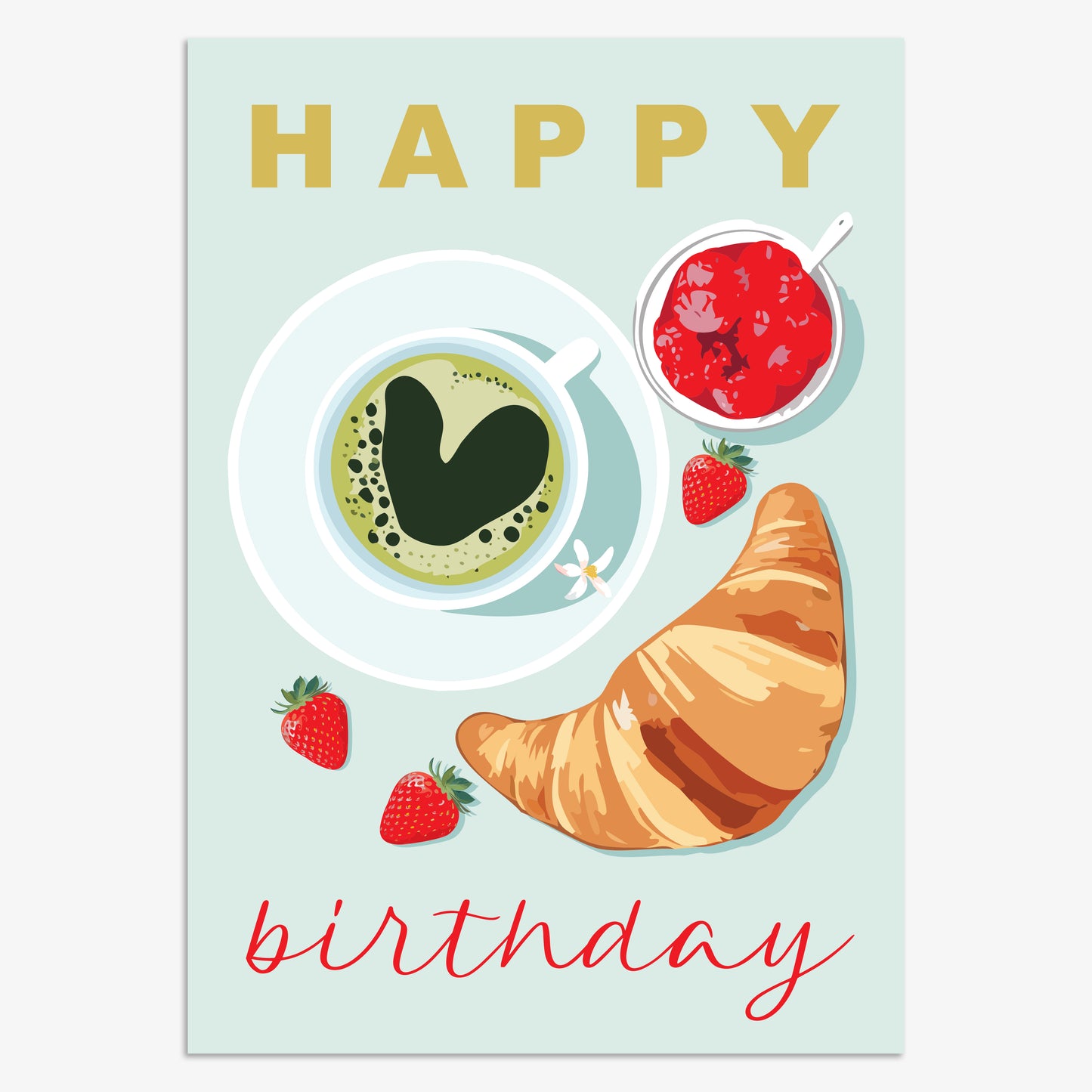 LSH004-Think of Me-Happy Birthday Breakfast-Card-Lush