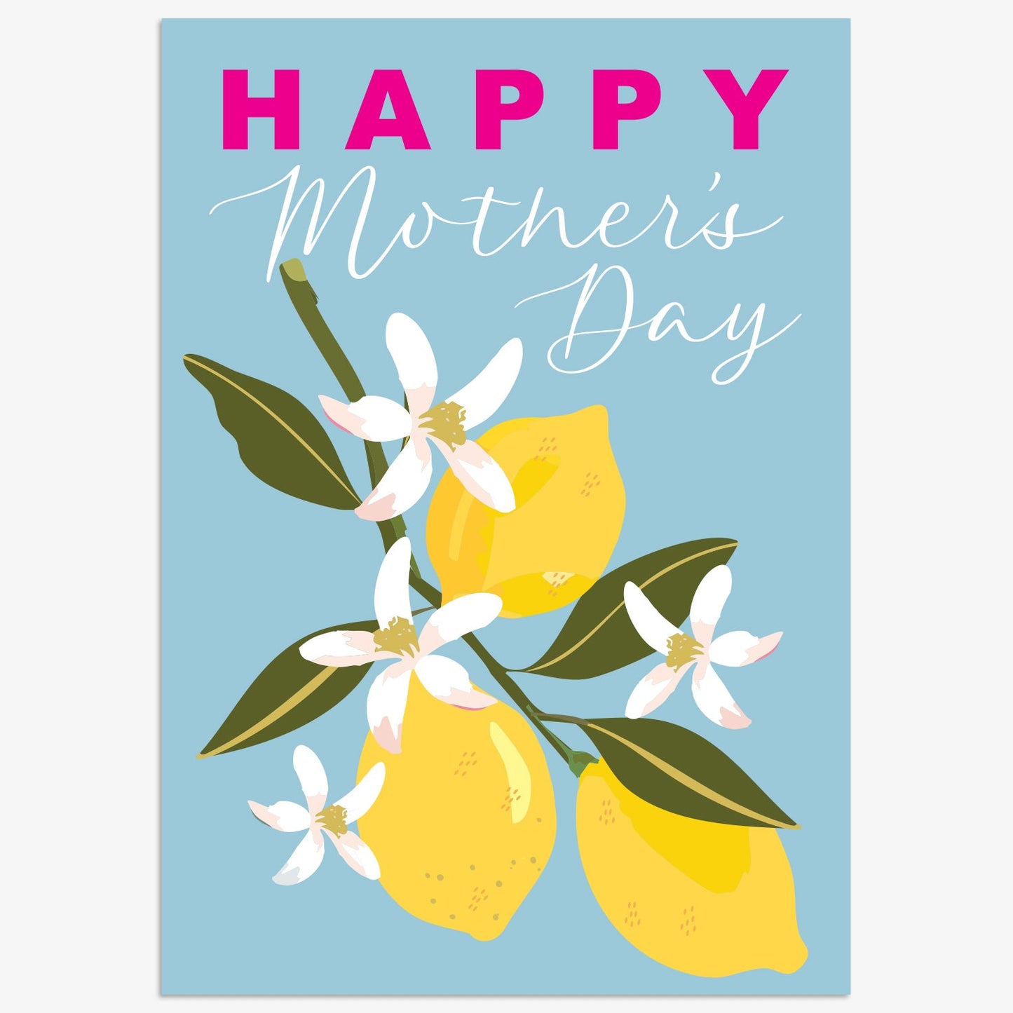 MLS001-Think of Me-Happy Mother'S Day Lemons-Card-