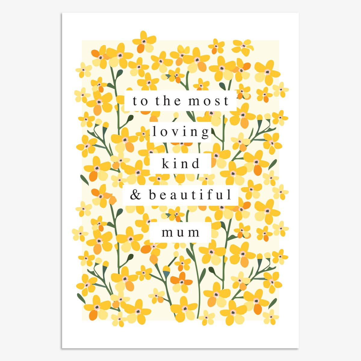 MLS011-Think of Me-Most Loving Mum-Card-