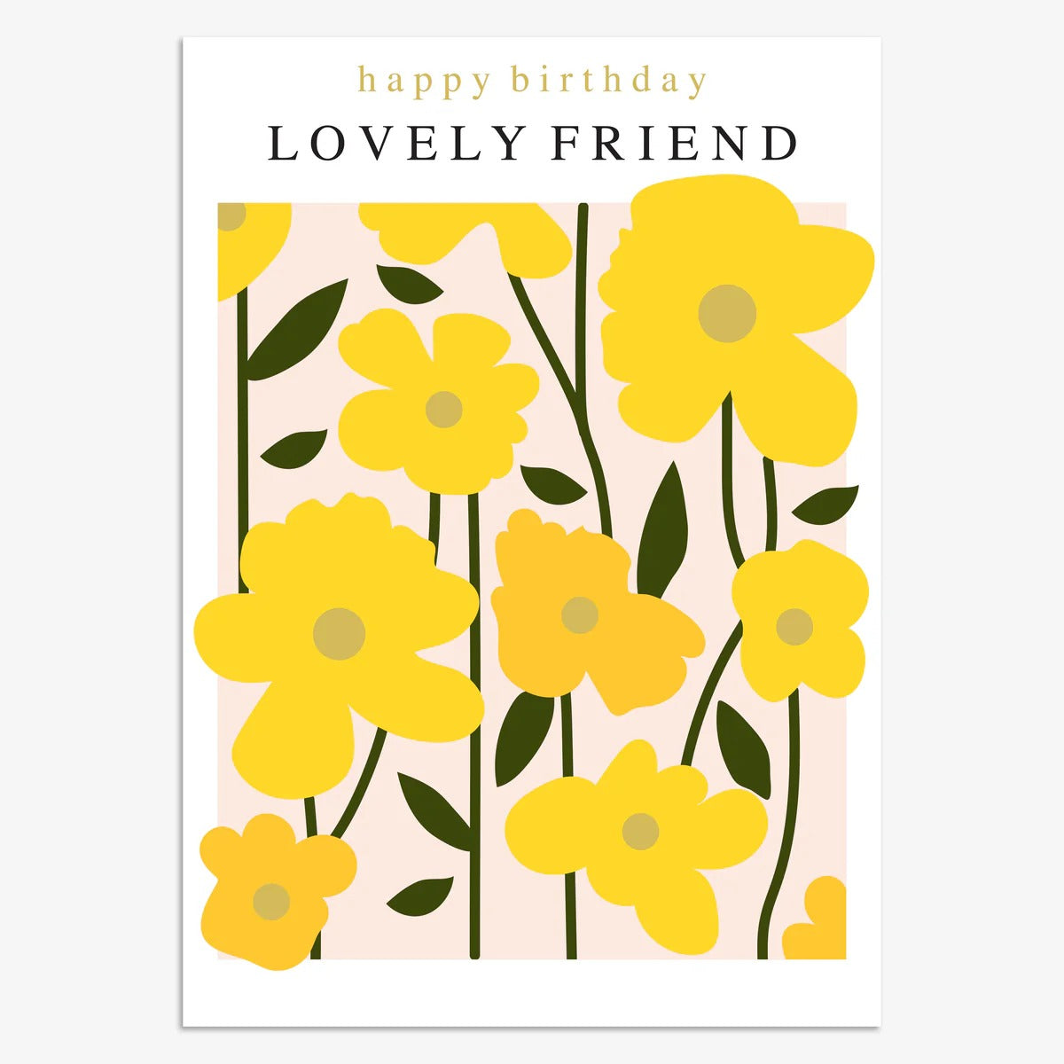 MUS019-Think of Me-Lovely Friend Happy Birthday-Card-Muse