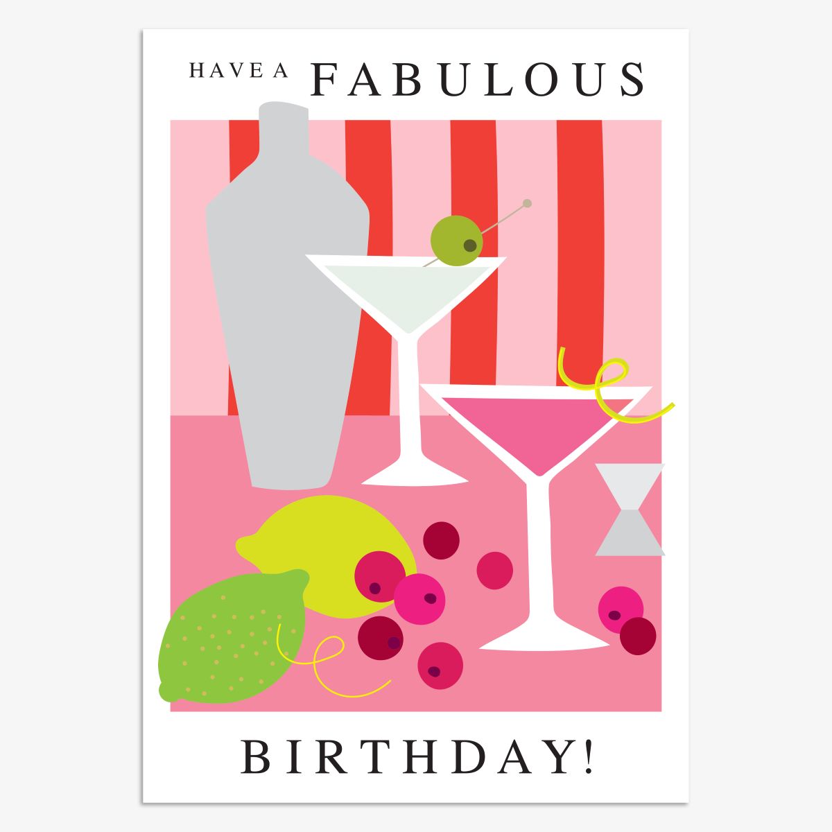 MUS021-Think of Me-Birthday Cocktails-Card-Muse