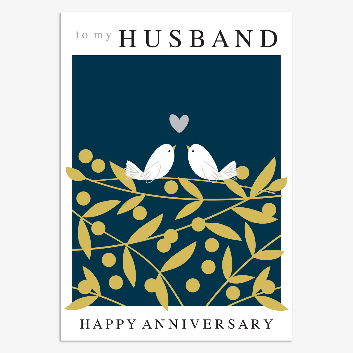 MUS031-Think of Me-Anniversary Husband-Card-Muse