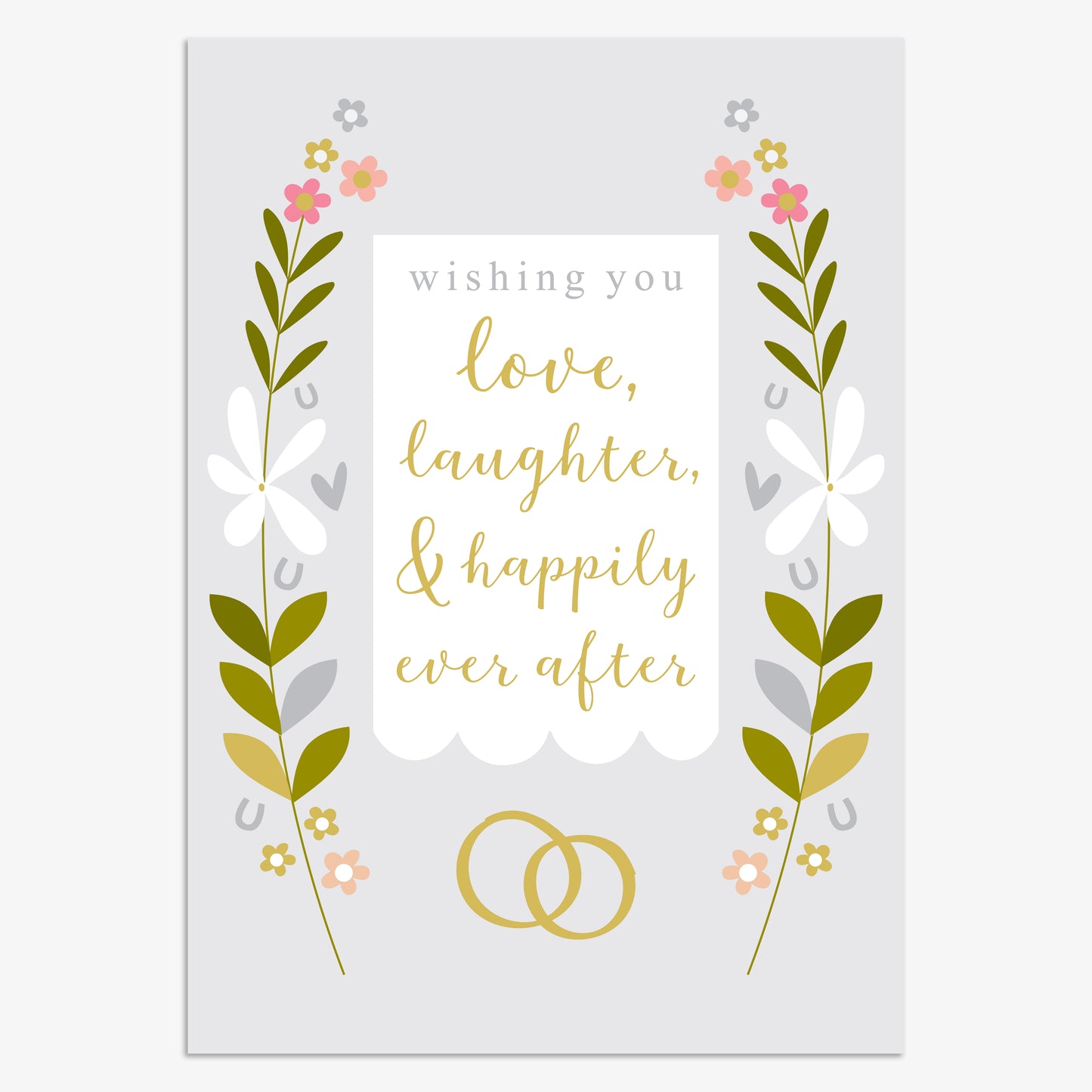 OJ011-Think of Me-Love Laughter And Happily Ever After-Card-Overjoyed