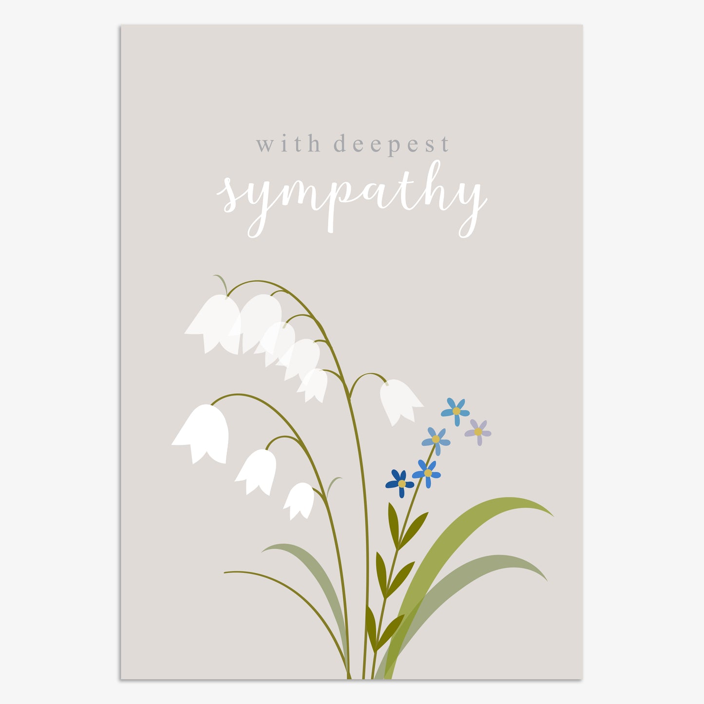 OJ024-Think of Me-With Deepest Sympathy-Card-Overjoyed