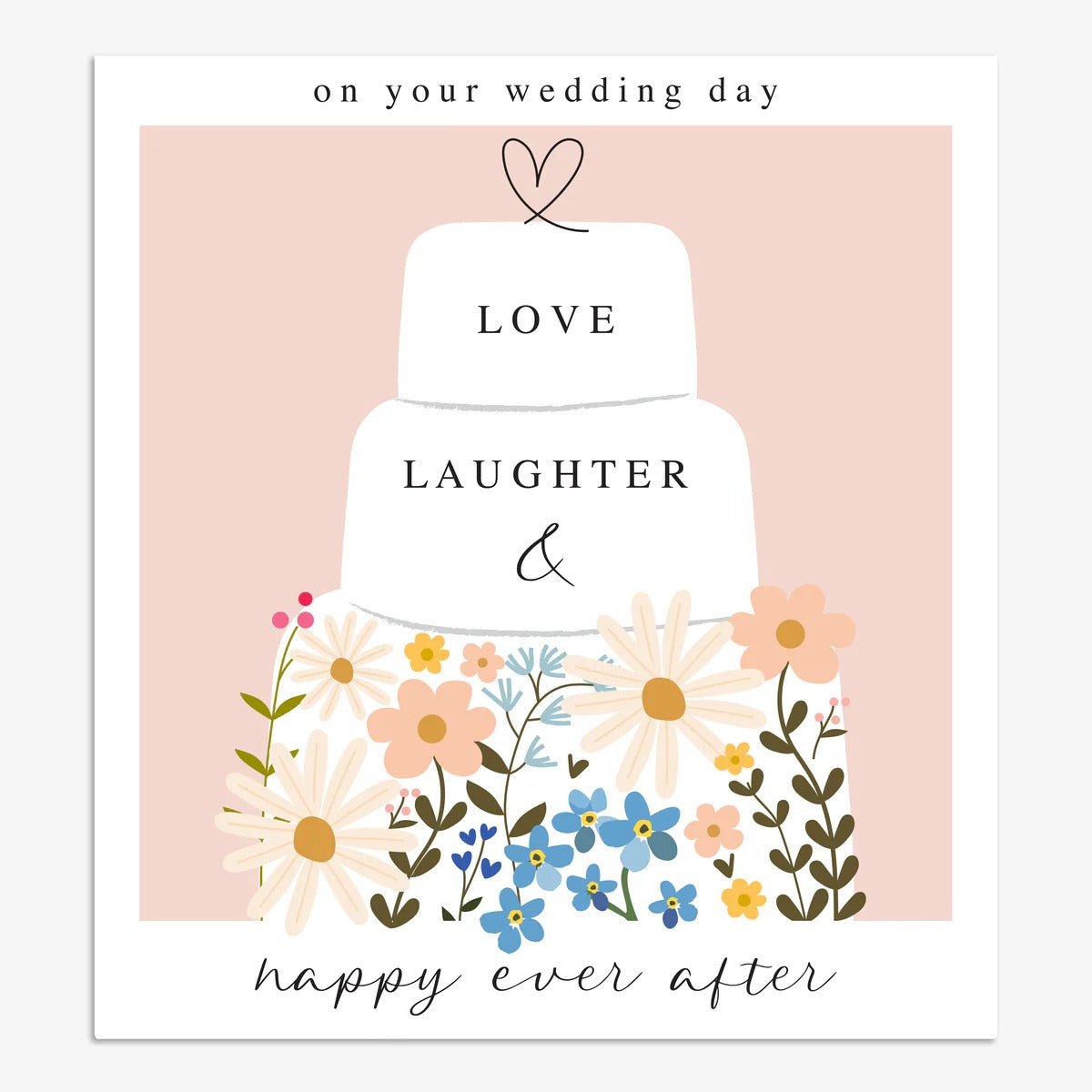 SML014-Think of Me-Love Laughter & Happy Ever After-Card-Smile