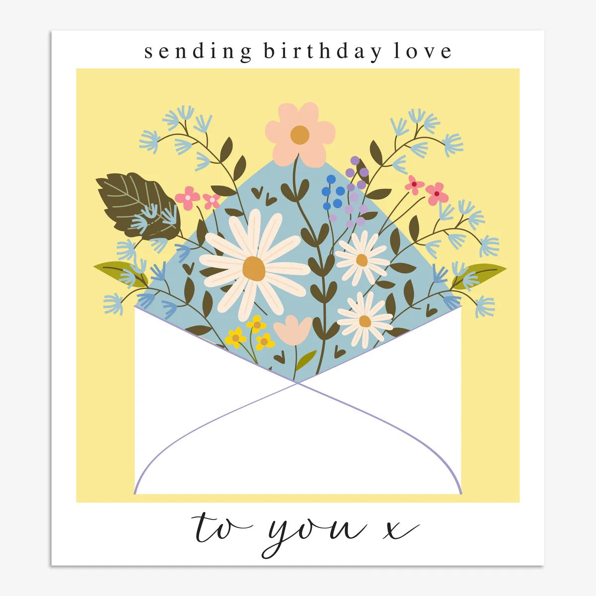 SML034-Think of Me-Sending Birthday Love-Card-Smile