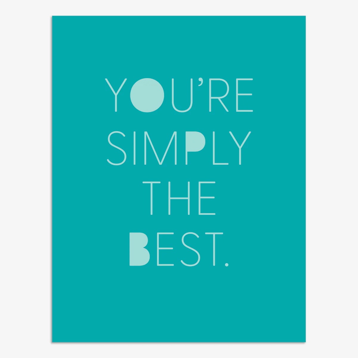 TRB013-Think of Me-You'Re Simply The Best-Card-Tribe