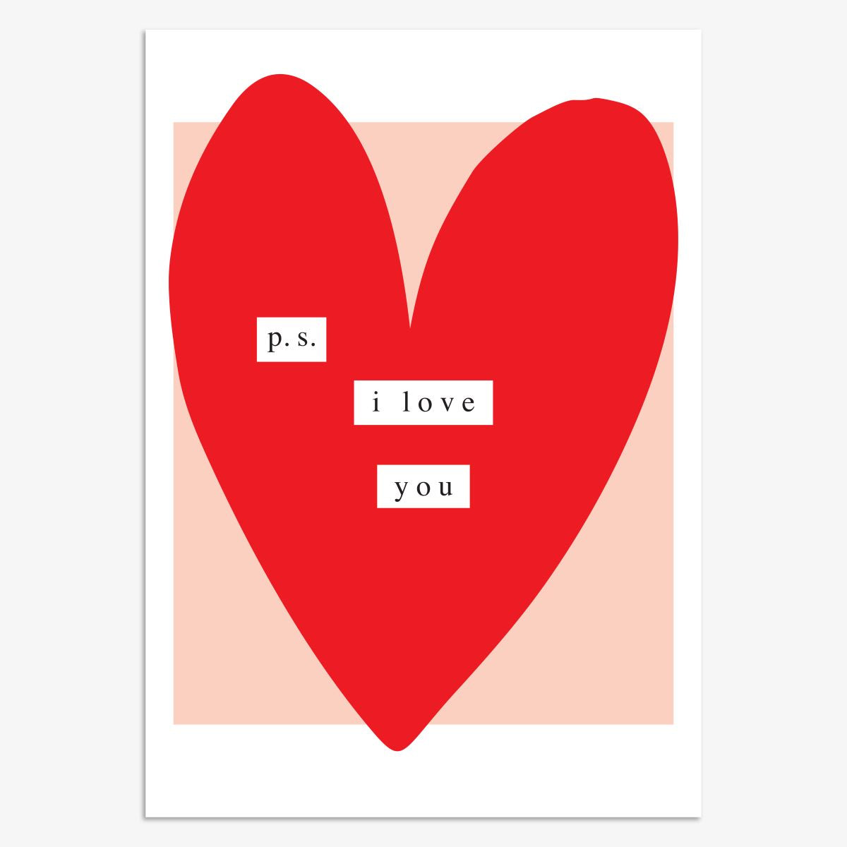 VLN021-Think of Me-P.S. I Love You-Card-