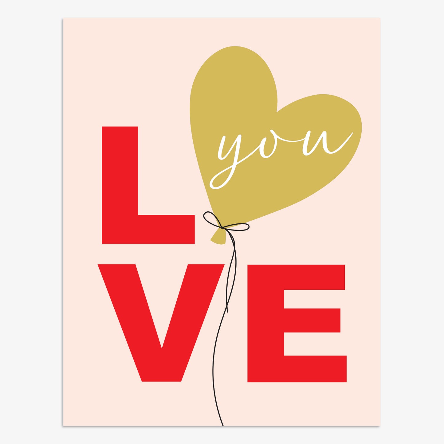 VLS008-Think of Me-Love Balloon-Card-