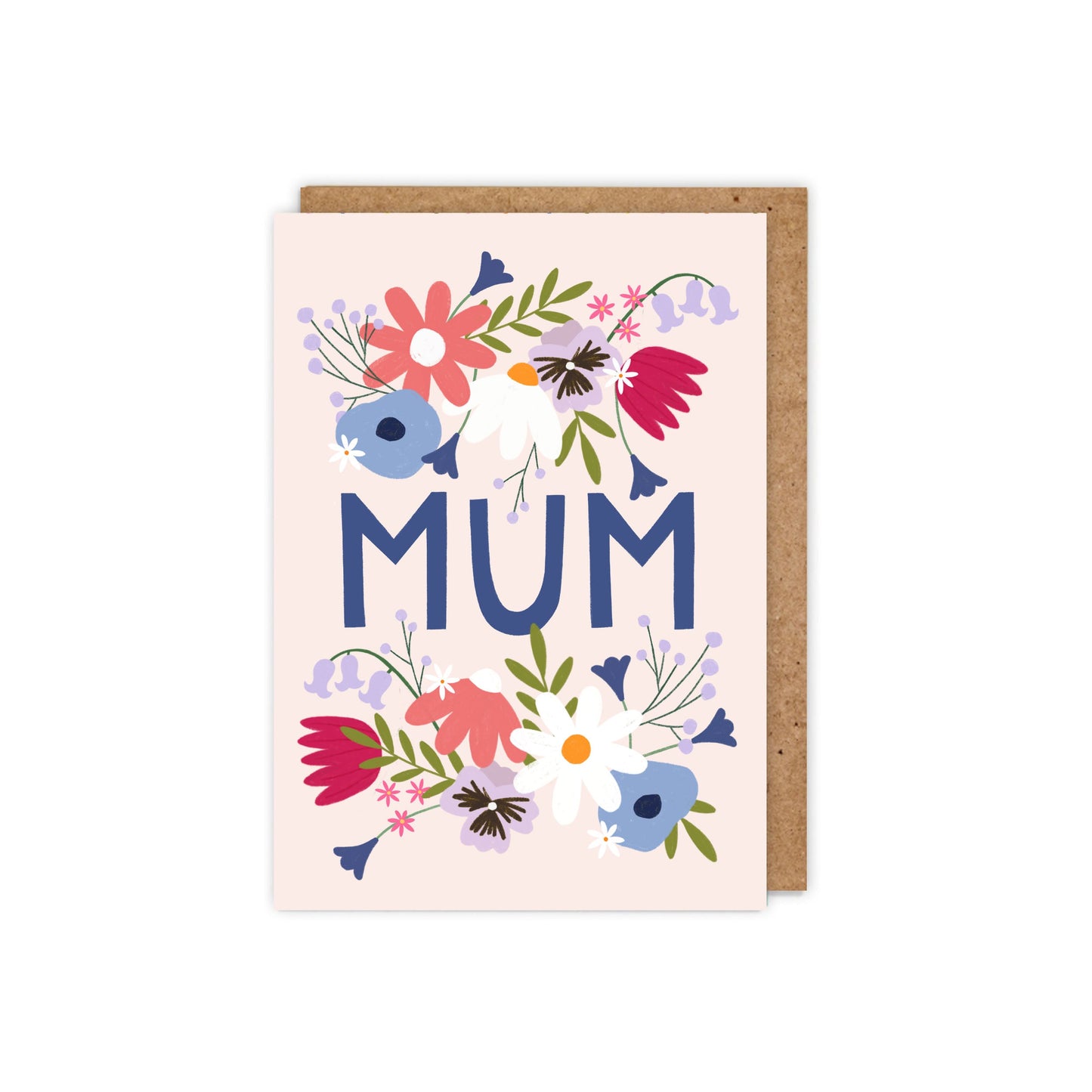 ZSFL003-Zoe Spry-Mum Floral Blue-Card-