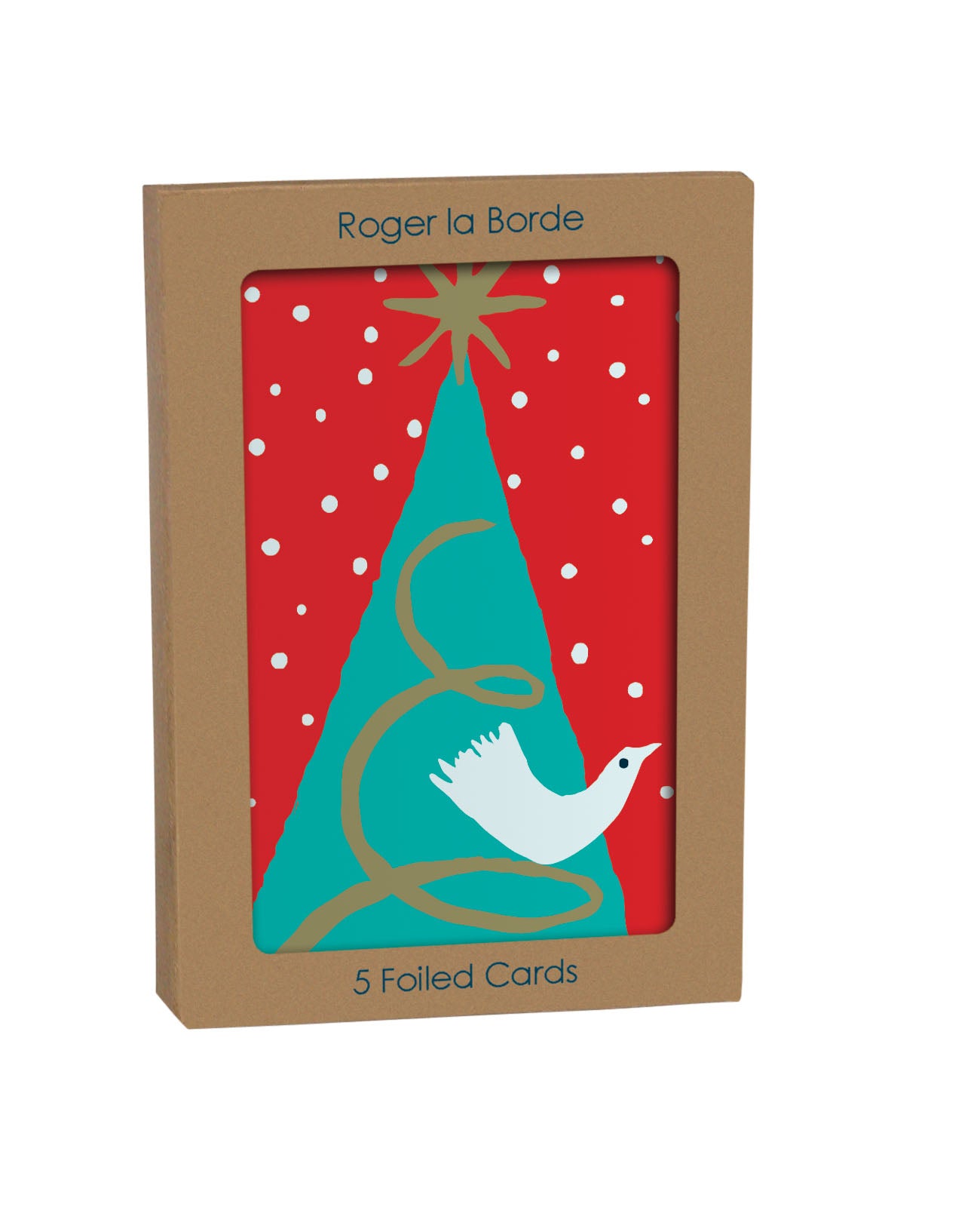 GCX1063P-Roger La B-Brilliant Birds Greeting Card 5 Pack-Xmas Card Pack-Standard Card