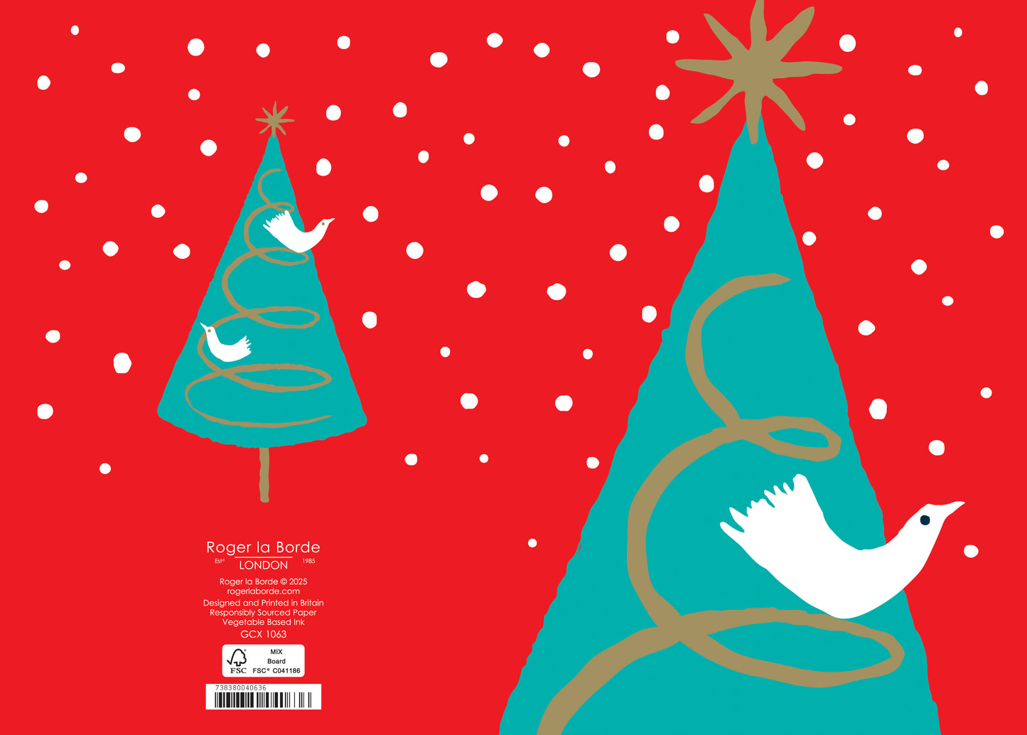 GCX1063-Roger La B-Brilliant Birds Greeting Card Single-Xmas Card-Standard Card