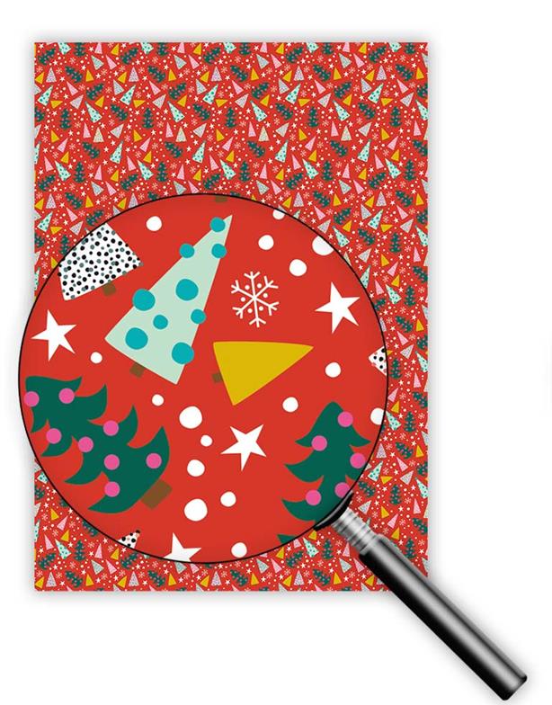8696-Quire-Trees-Xmas Wrap-Christmas Wrapping Paper