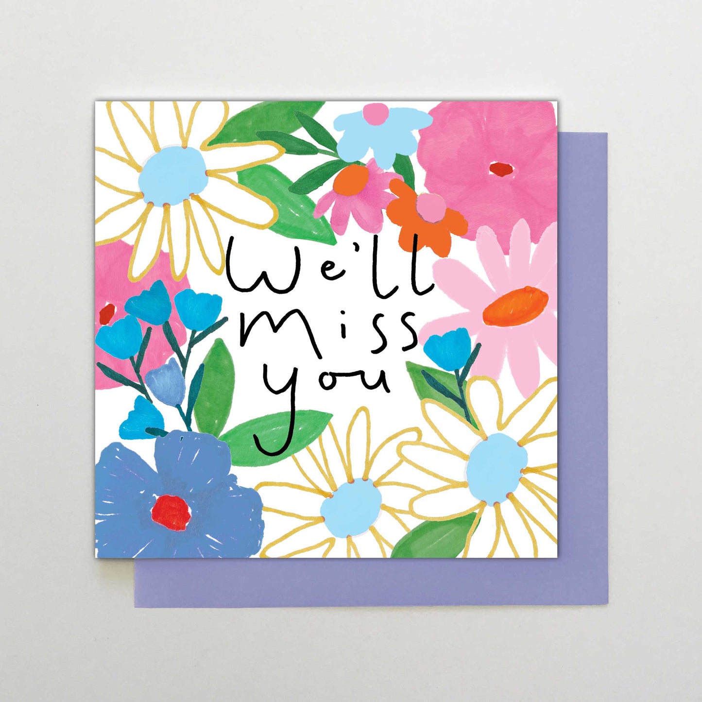 HA056-Stop The Clock-Miss You Floral/Leaving-Card-Happy Days