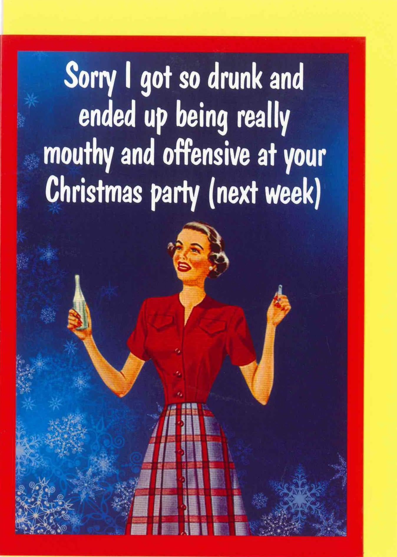 XBC12-Kiss Me Kwik-Christmas Party-Xmas Card-