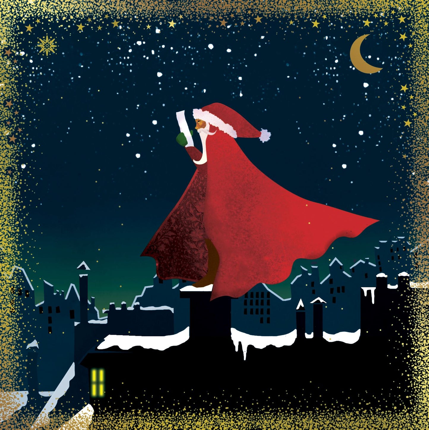 9653500005-Editor Groupe-Santa-Xmas Card-Sno