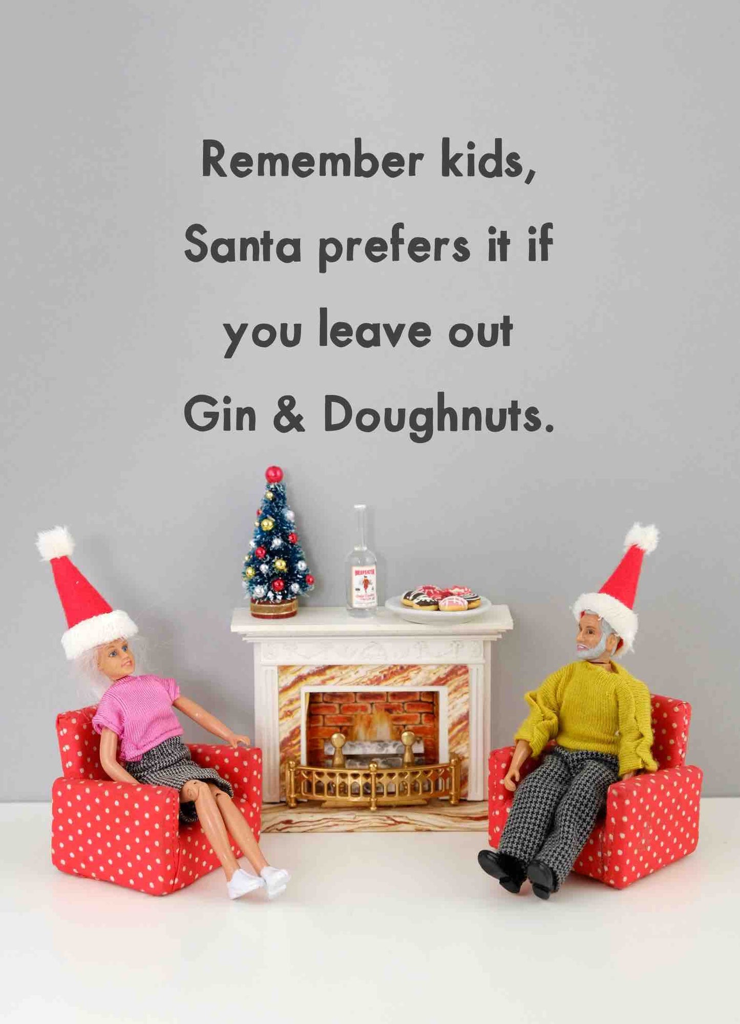 JJC009-Bold & Bright-Gin & Donuts-Xmas Card-Jeffrey & Janice