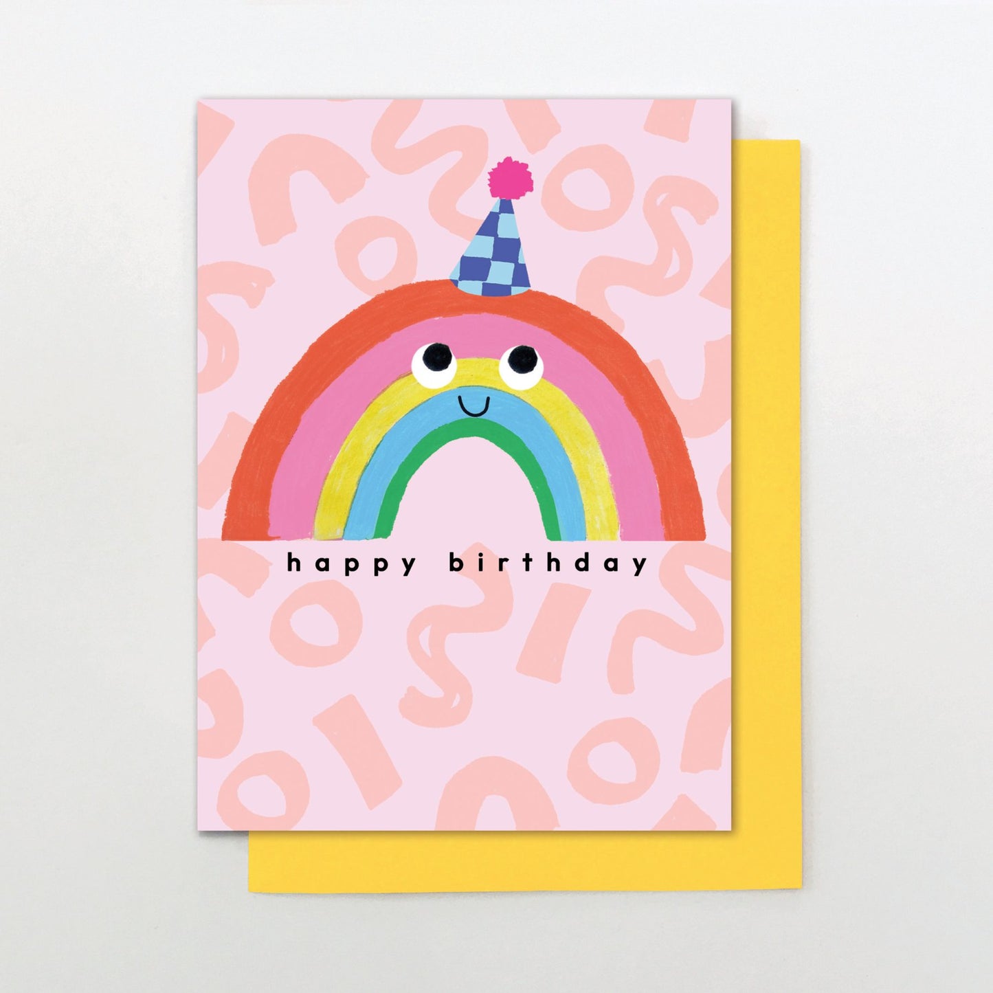 SMI019-Stop The Clock-Birthday Rainbow-Card-Smilies