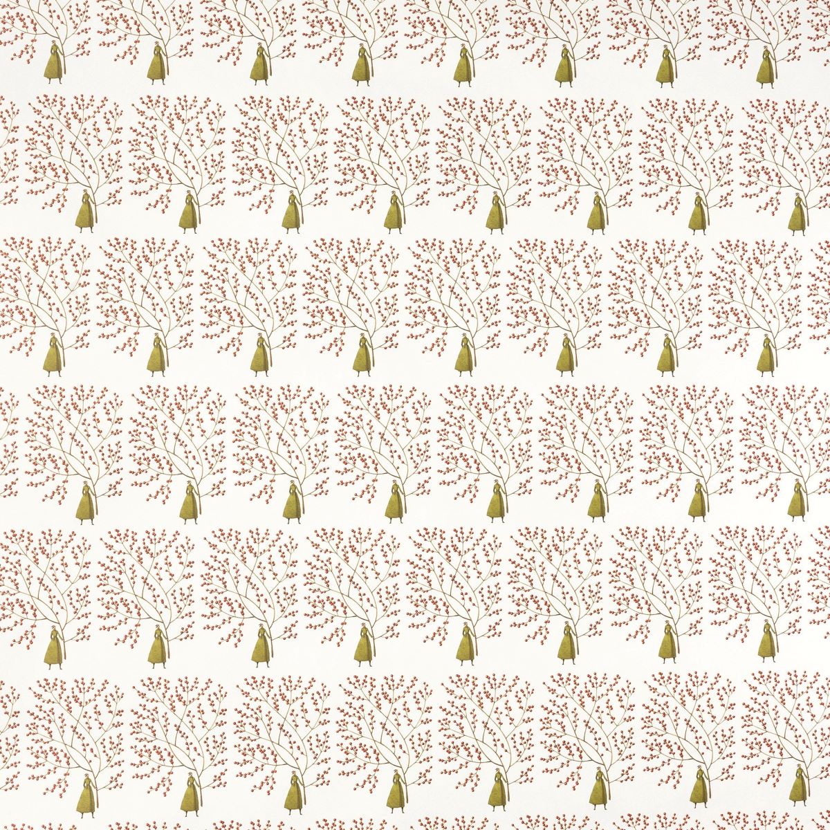 HC017-Laura Stoddart-Red Berries-Xmas Wrap-Christmas Gift Wrap