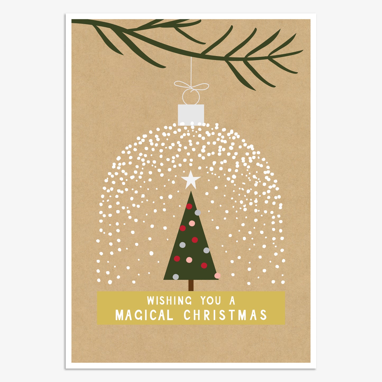 HJX018-Think of Me-Magical Christmas-Xmas Card-Holly Jolly