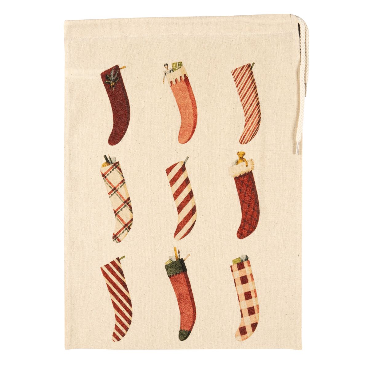HC053-Laura Stoddart-Christmas Stockings-Xmas Gift Bag-Medium Drawstring Bag 30 X 44.5 Cm