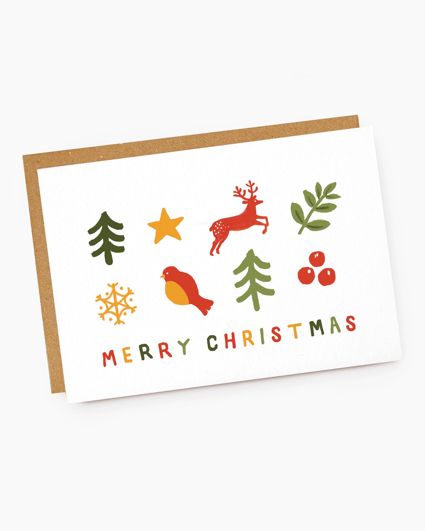 TX214-Jade Fisher-Picto-Merry Christmas Simple Christmas Icons-Xmas Card-Christmas
