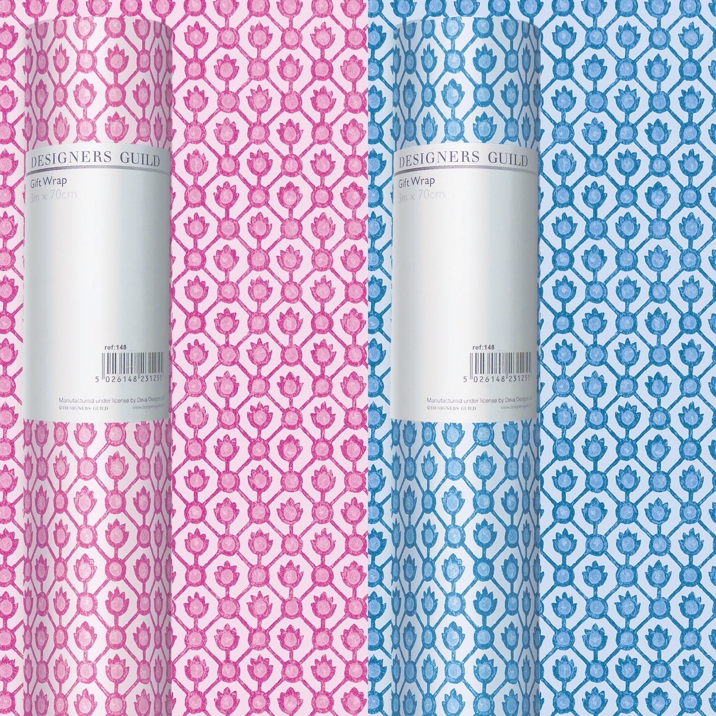 1481574-Deva Designs-Roll Wrap Dg Jaal Assort-Roll Wrap-