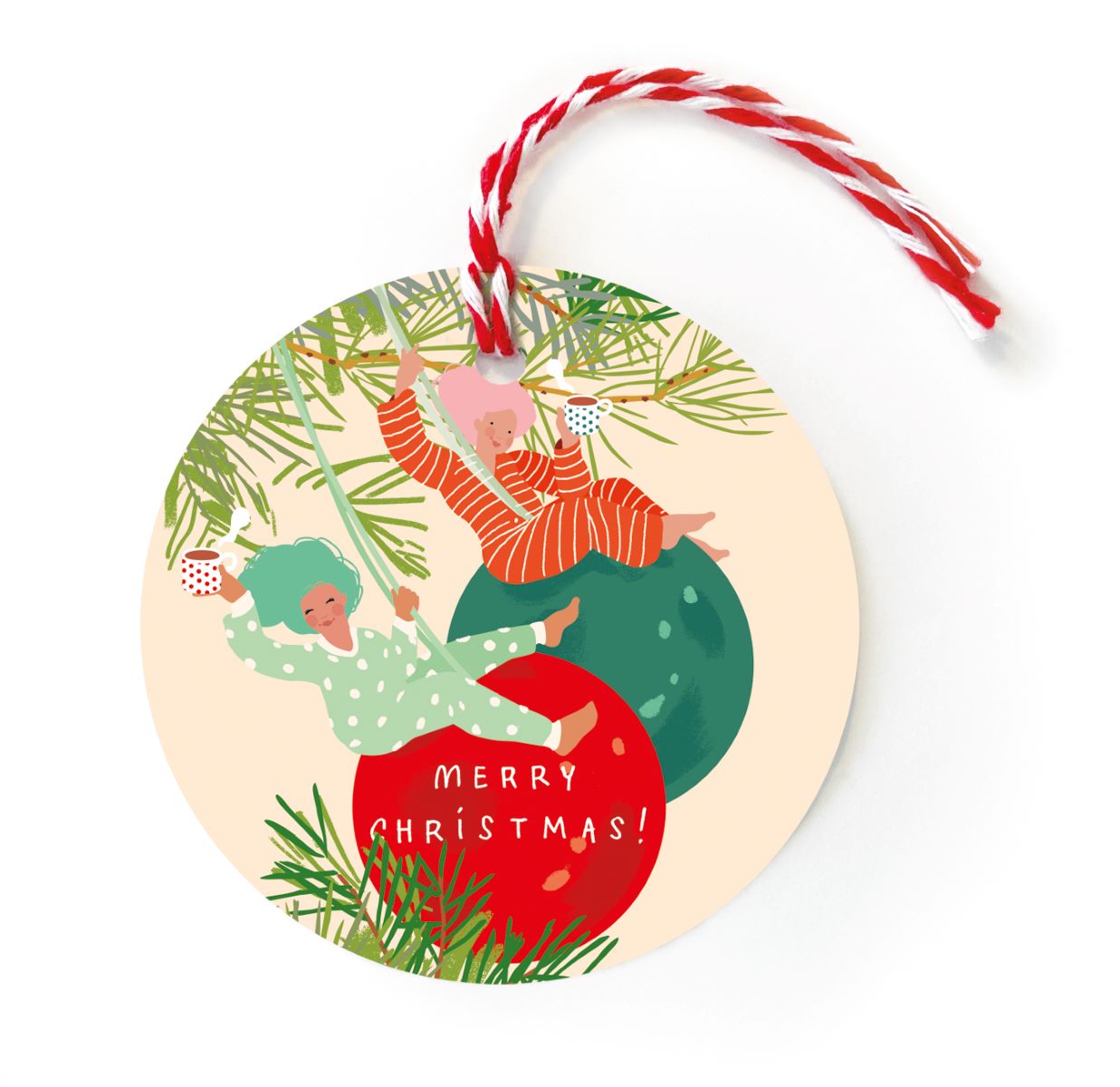 BG016-Noi-Bauble Girls-Xmas Gift Tags-Christmas Tags