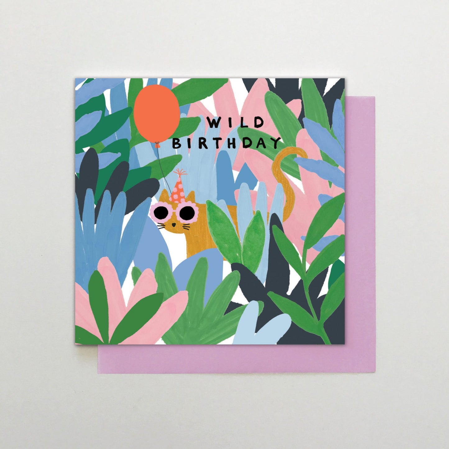 WU018-Stop The Clock-Wild Birthday Cat-Card-Wake Up