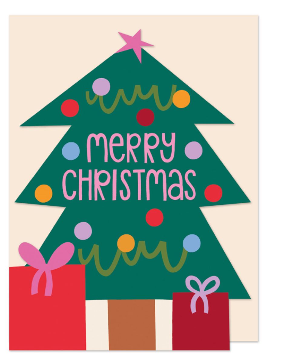 LIJ067-Raspberry Blossom-Xmas Card-Little Joys