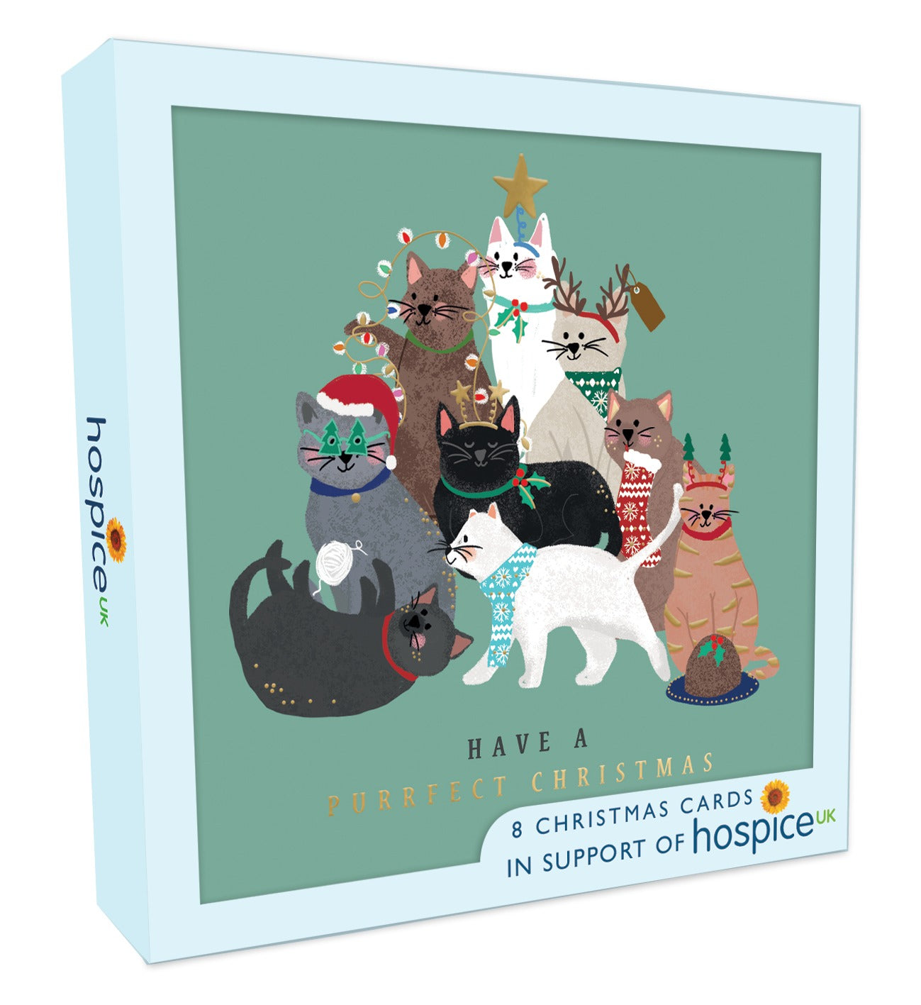 XSA004-Second Nature-Special Time Of Year 8Pk Single Design-Xmas Card Pack-Hospice Uk