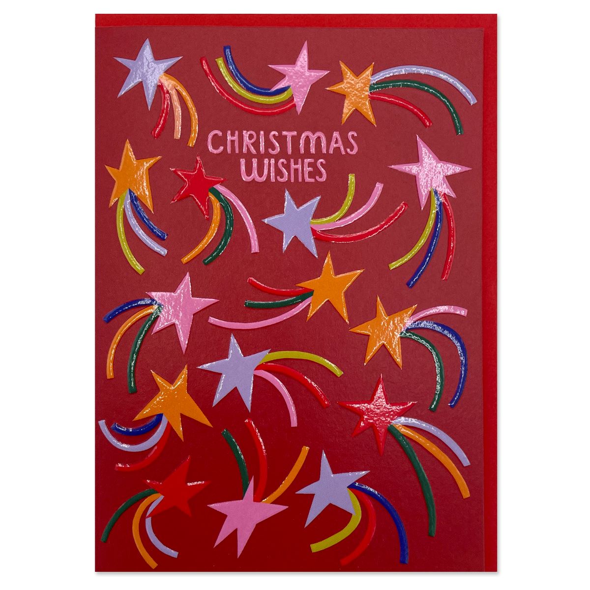 HPS044-Raspberry Blossom-Xmas Card-Happiness