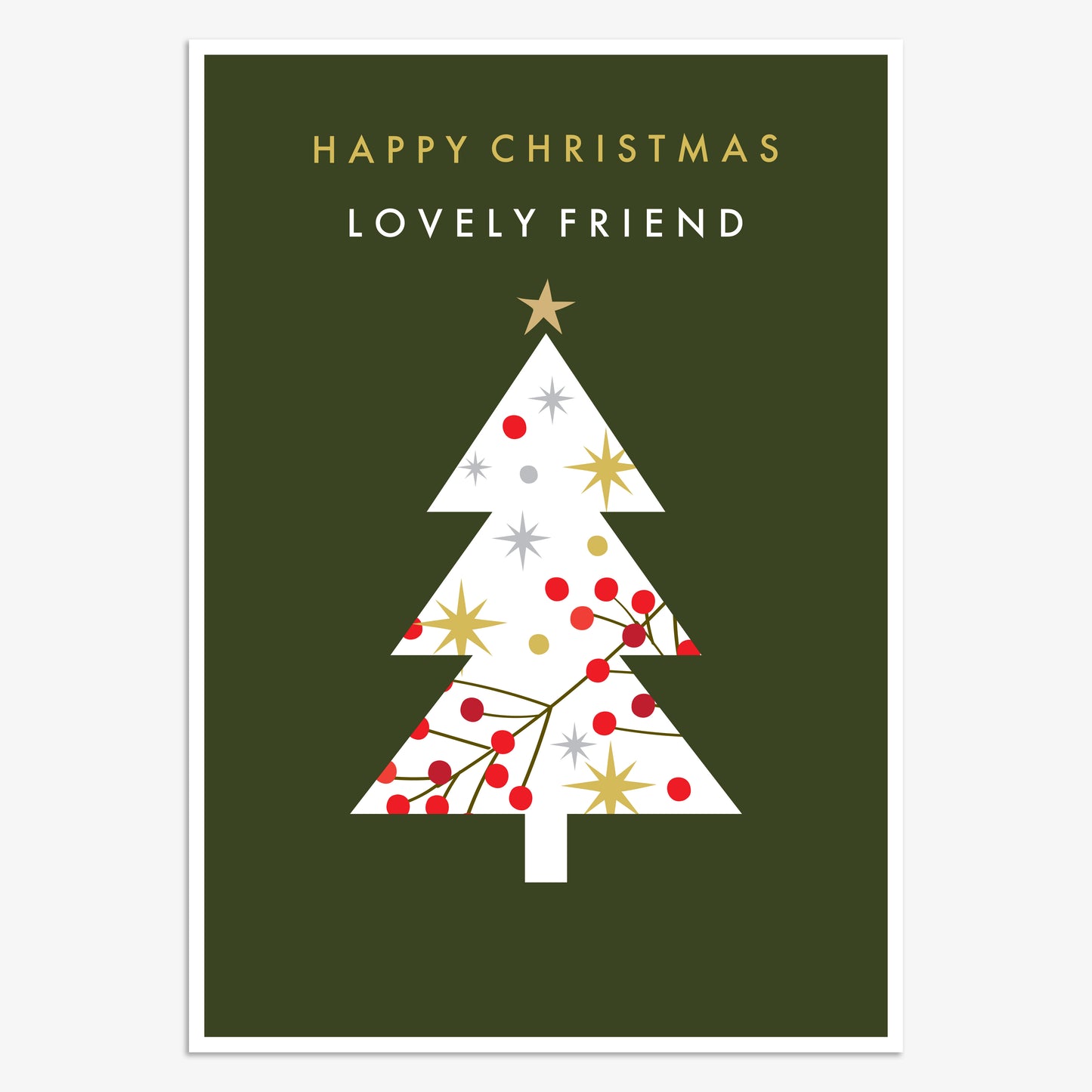 WDX021-Think of Me-Lovely Friend-Xmas Card-Wonder