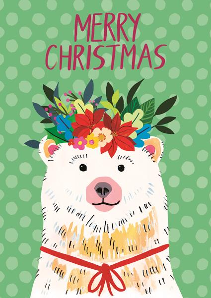 EBX019-Earlybird-Merry Christmas-Xmas Card-Buddy & Betty