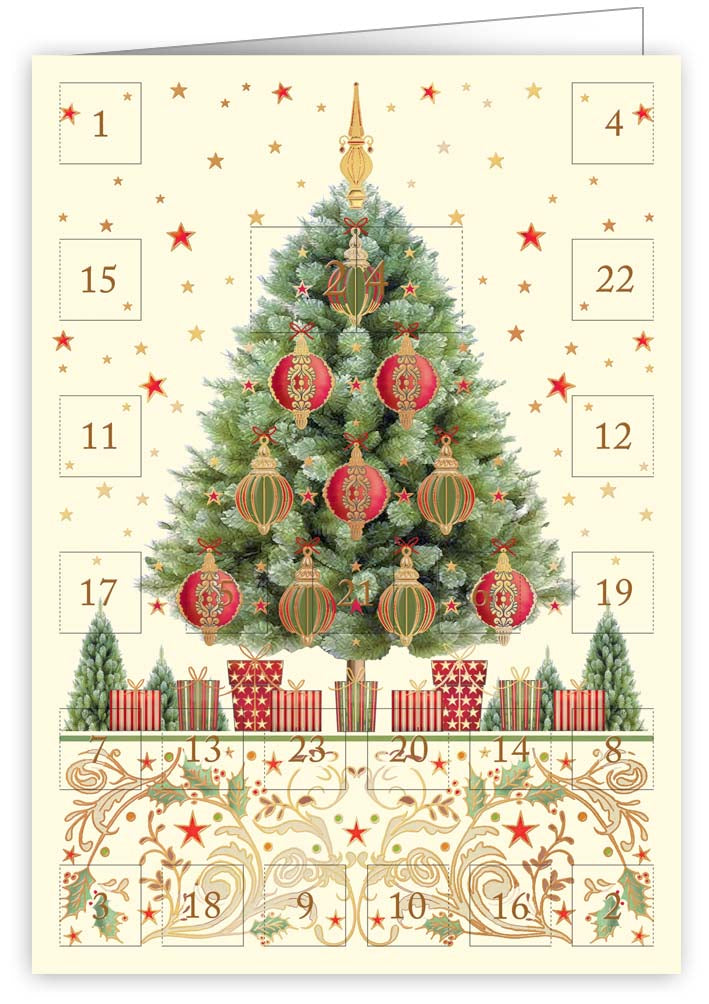 6384-Quire-Christmas Tree-Xmas Card-Advent Calendar